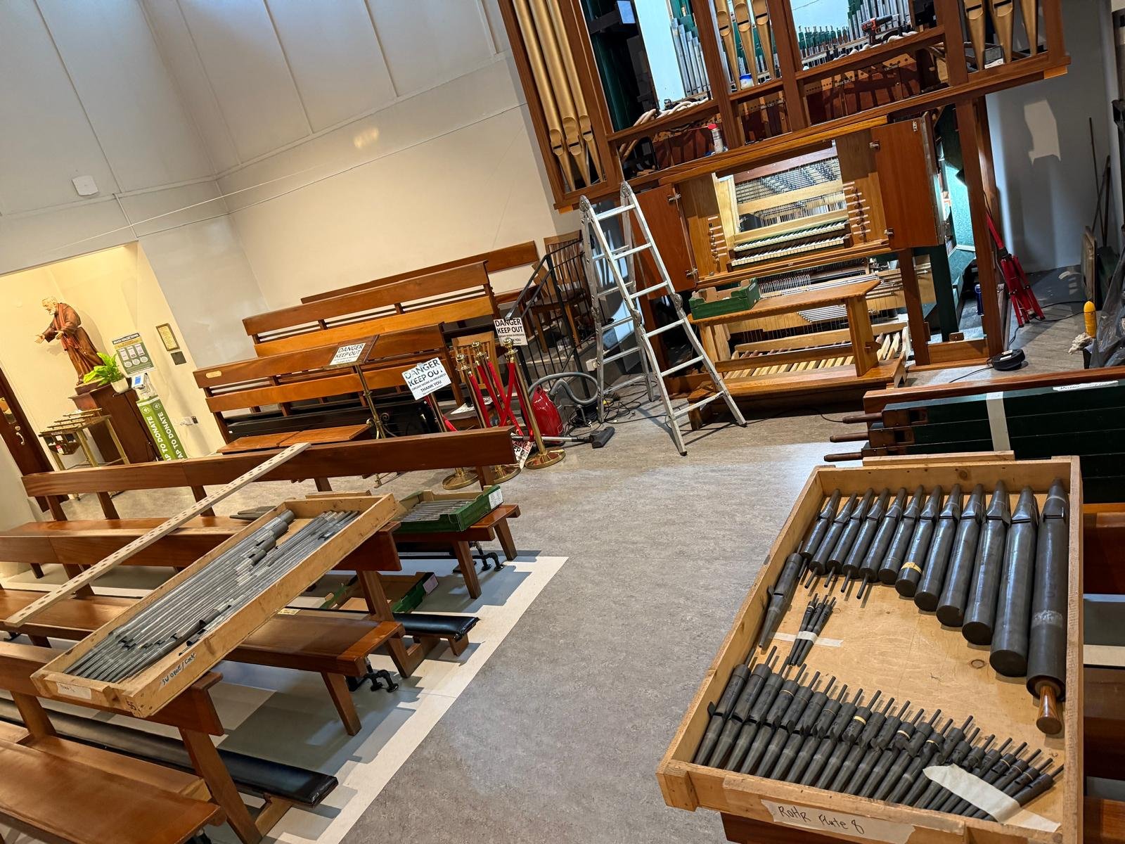 Organ restoration in progress